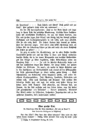 Eine große Tat