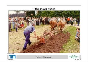 Pflügen wie früher