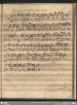 Sonata V... Giov. Marco Rutini