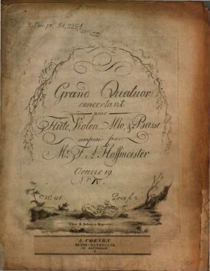 Grand quatuor concertant : pour flûte, violon, alto & basse ; oeuvre 19 no. 4