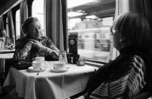 Fahrt mit TEE Rheingold nach Amsterdam; im Clubwagen