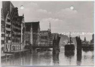 Danzig, Mottlau, Kuhbrücke