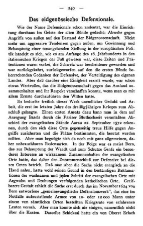Das eidgenössische Defensionale.