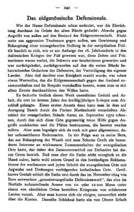 Das eidgenössische Defensionale.