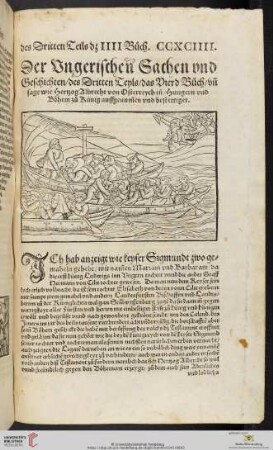 Der Vngerischen Sachen vnd Geschichten, des Dritten Teyls, das Vierd Buch