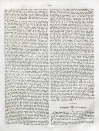 179-180 Kirchliche Mittheilungen