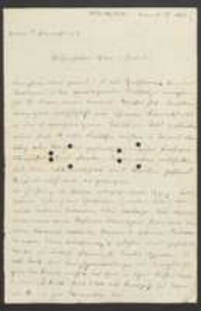 Brief von Ludwig von Hohenbühel-Heufler an August Emanuel Fürnrohr