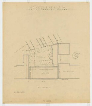 Wohn- und Geschäftshaus Rankestraße 13, Berlin-Charlottenburg: Lageplan 1:200