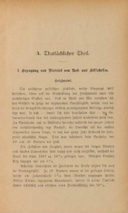 I. Erzeugung und Vertrieb von Roh- und Hilfsstoffen.