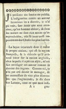 Je présente ces lettres au public.