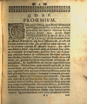 Diss. philos. de moderamine sensuum in inquirenda veritate