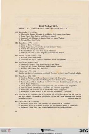 Ostasiatica (Nr. 803-856)