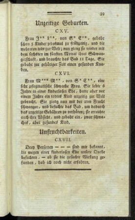 Unzeitige Geburten