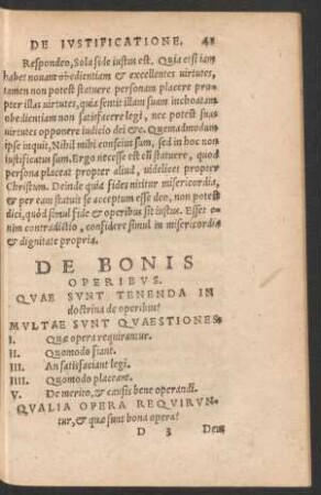 De Bonis Operibus.