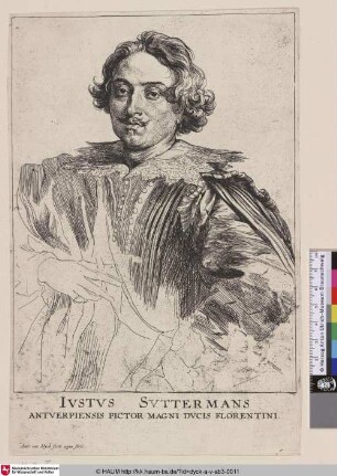 Iudocus Citermans [Porträt des Malers Justus Suttermans; Justus Sustermans; Portret van Justus Sustermans]