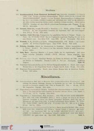 Miscellanea (Nr. 686-711)