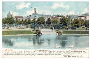 Leipzig: Teich im Albertpark
