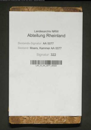 Hebebuch von Jahrschatz, Dienstgeld und Getreide für das Kirchspiel Baerl (und Eversael)
