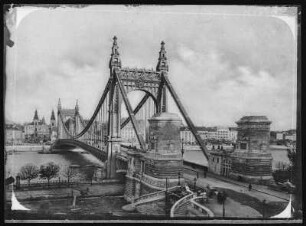 Budapest. Elisabethbrücke (1897-1903) über die Donau : Budapest. Elisabethbrücke (1897-1903; Aurél Czekelius, Antal Kherndl) über die Donau