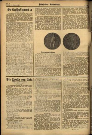 Dritte Ausgabe vom Freitag, den 11. Januar 1935.