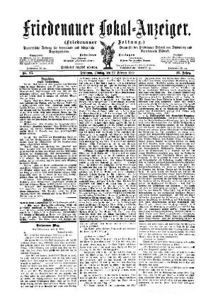 Nr. 45, 22.02.1909