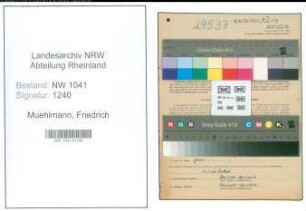 Entnazifizierung Friedrich Muehlmann , geb. 20.11.1904 (Beamter)