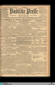 Badische Presse : Generalanzeiger der Residenz Karlsruhe und des Großherzogtums Baden, Abendausgabe
