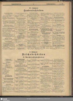 IV. Abschnitt. Landesbehörden