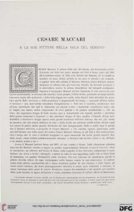 1: Cesare Maccari e le sue pitture nella sala del senato