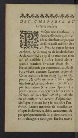 Des chiffres et lettres cachees.