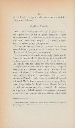 E) Diritto di spaccio