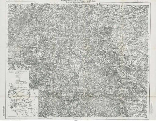 Beilage 18. Die Angriffsschlacht bei Soinssons und Reims.