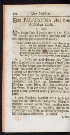 Von Palaestina oder dem Jüdischen Land