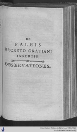 De Paleis Decreto Gratiani Insertis.