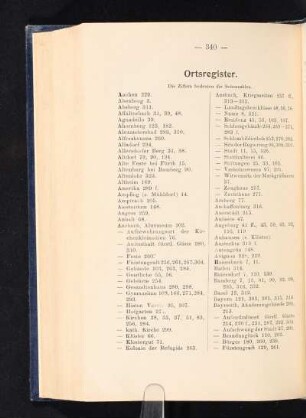 Ortsregister.