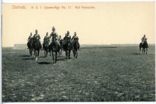 Oschatz. K.S. 1. Ulanen-Regt. No. 17 - Auf Patrouille