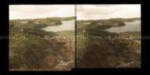 Blick über Gefechtsfeld am Schaumsee bei Ohmen