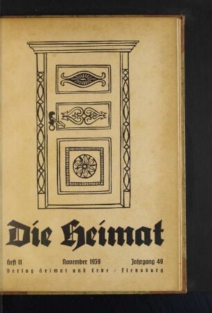 Heft 11 November 1939 Jahrgang 49