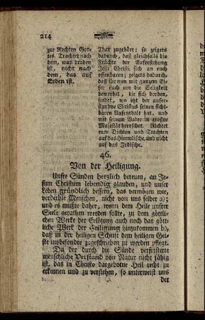 46. Von der Heiligung. - 58. Von den vier letzten Dingen.