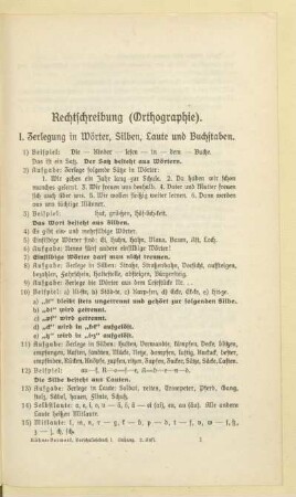 Rechtschreibung (Orthographie)