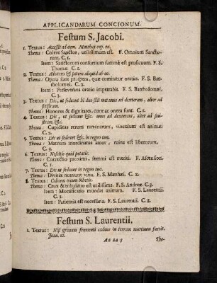 Festum S. Jacobi; ...