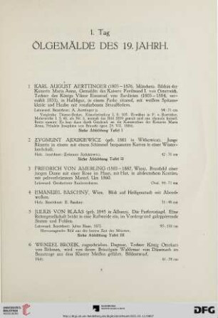 Ölgemälde des 19. Jahrh. (Nr. 1-108)