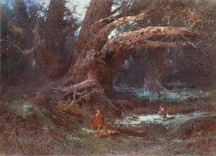 Hermannsschlacht, Schauspiel von Heinrich von Kleist: Szenenbild 5. Akt, 4. Auftritt: Quintilius Varus im Teutoburger Wald