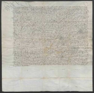 Schuldbrief des Bischofs Ludwig von Speyer gegenüber dem Kloster St. Margarethen zu Straßburg über 1200 Gulden zu 4 Prozent.