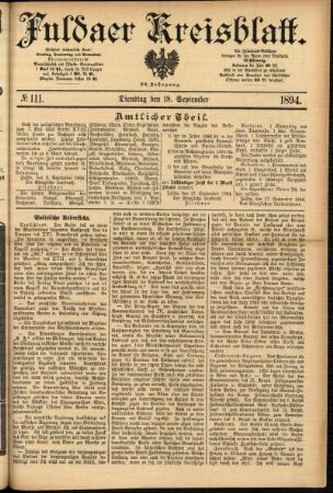 Ausgabe vom Dienstag, den 18. September 1894.