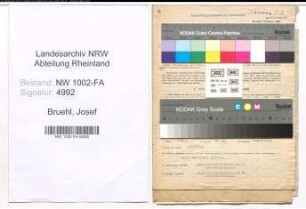 Entnazifizierung Josef Bruehl, geb. 11.01.1903 (Kaufmann)