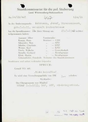 Kehrmann, Josef
