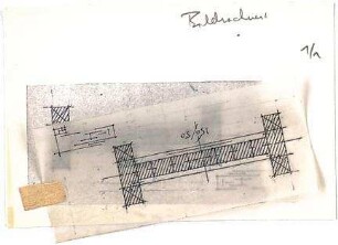 Döllgast, Hans; München; Alte Pinakothek, Wiederaufbau - Skizze