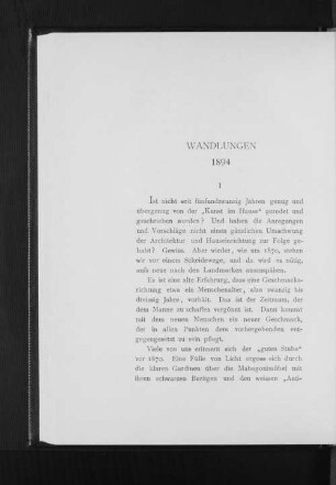 Wandlungen 1894