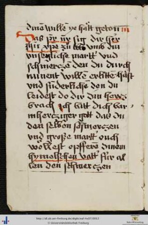 (4v) Das Pater noster sig dir her Ihesu Christe zuo lob umb din unsegliche martter